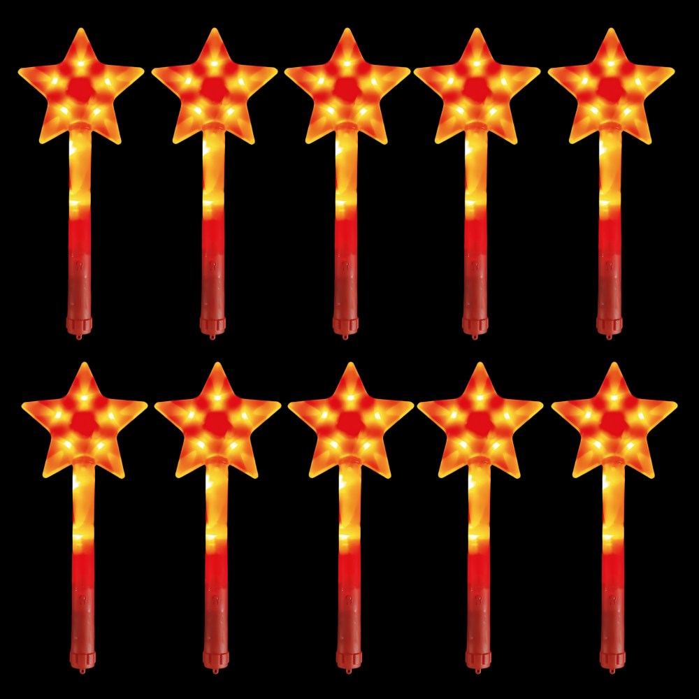 LED 콘서트 파티 학예회 응원봉, 10개, 왕별 레드 18,500원