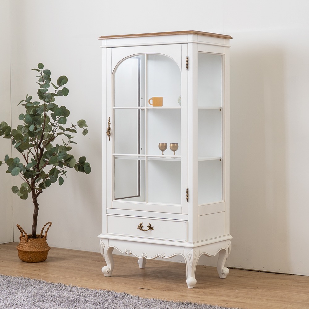 소피아엘렌 지안 프렌치 엔틱 장식장 유리 진열장 1도어 423,000원