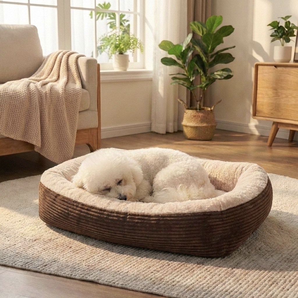 프리픽 통세탁 강아지 마약 방석 푹신한 쿠션 침대, 1개, 브라운 22,000원