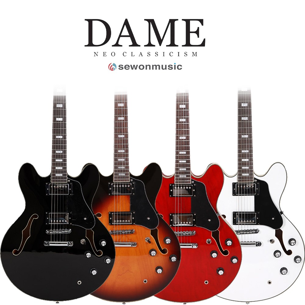 데임 일렉기타 HL300 할로우바디, VS 528,000원