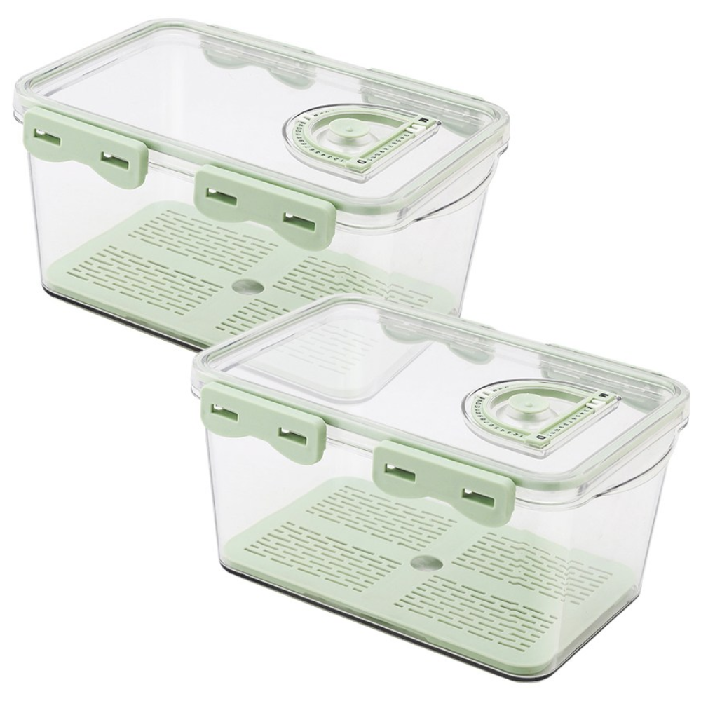 아이이피 다이얼 멀티 밀폐용기 1.35L 3개 1세트, 3.3L 2개 1세트, 투명그린 9,800원