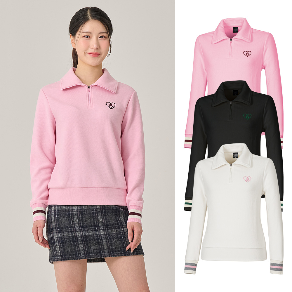 빌트모아 여성 겨울 골프웨어 빅에리 포인트 집업티셔츠 49,000원