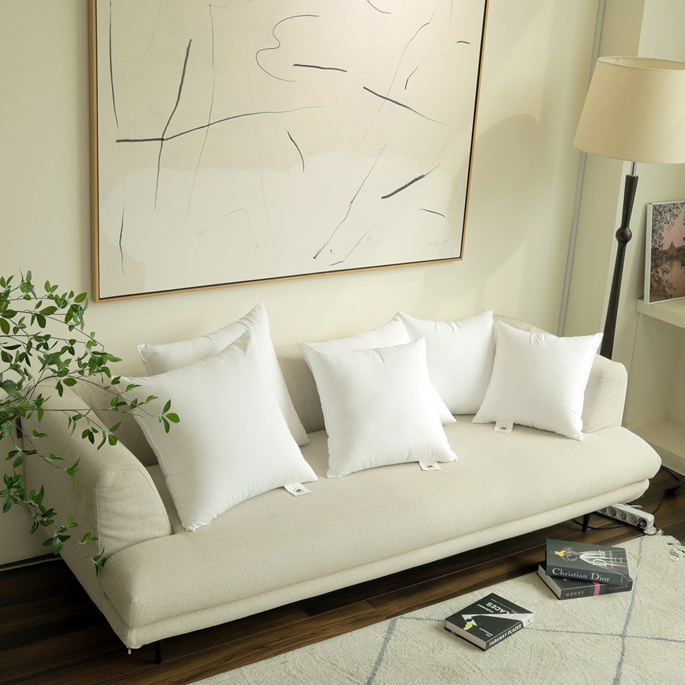 아델라홈 국내산 진드기방지 프리미엄쿠션솜 35/40/45/50 size, 1개, 화이트 6,900원