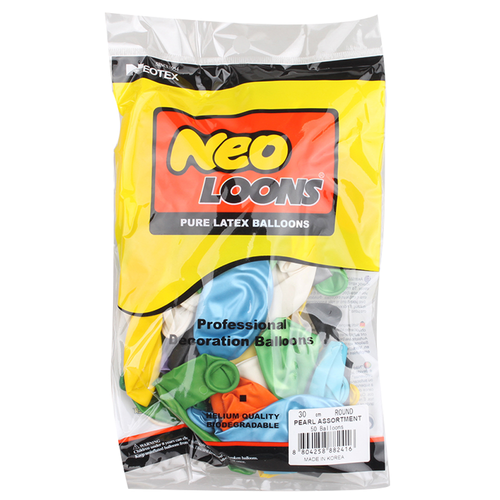 네오텍스 라운드풍선 30cm 50p, 펄 혼합, 1개 7,830원