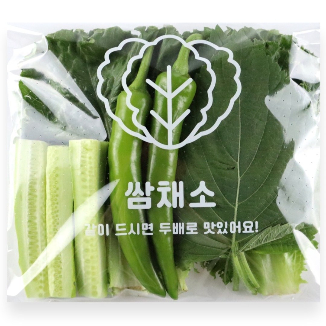 케이함 배달봉투 리뷰 쌈채소 포장지 양면인쇄 풀접착 방담 OPP 1000장, 중 (220 X 270 + 40 mm), 1개, 1000매입 41,000원
