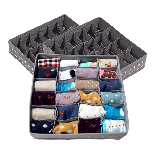 올리빙 크로스 속옷정리함 24칸 8,100원