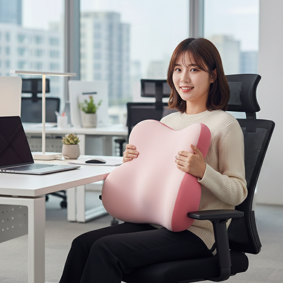 나나홈즈 말랑말랑 초밀착 등 허리 등받이 쿠션 사무실 차량용 운전 10,900원