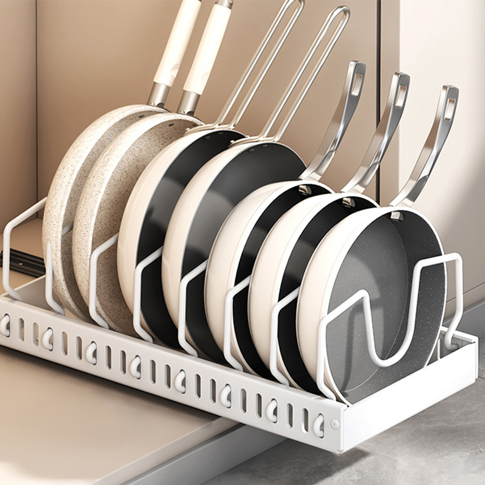 메오 주방키친 무타공 후라이팬 슬라이딩 수납 정리함 20,800원