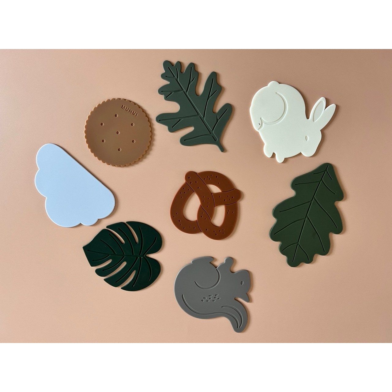 [아가토스] 미끄럼 방지 실리콘 컵받침 티코스터 카페 캔들 받침 9,800원