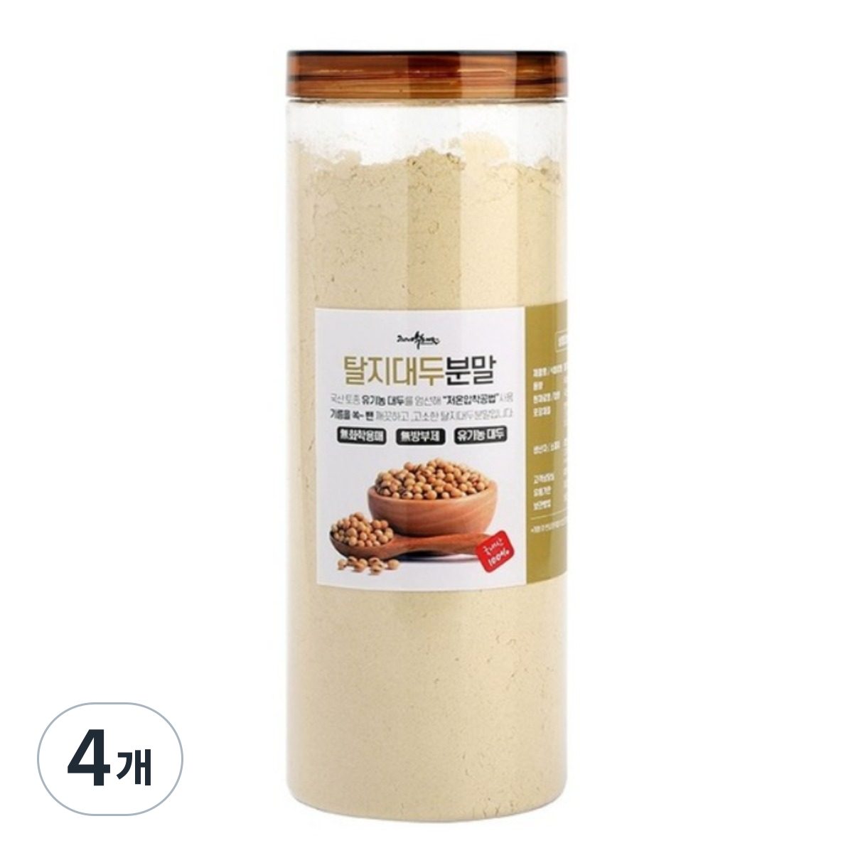 국산 토종 대두 탈지대두분말 식물성콩단백, 4개 41,440원