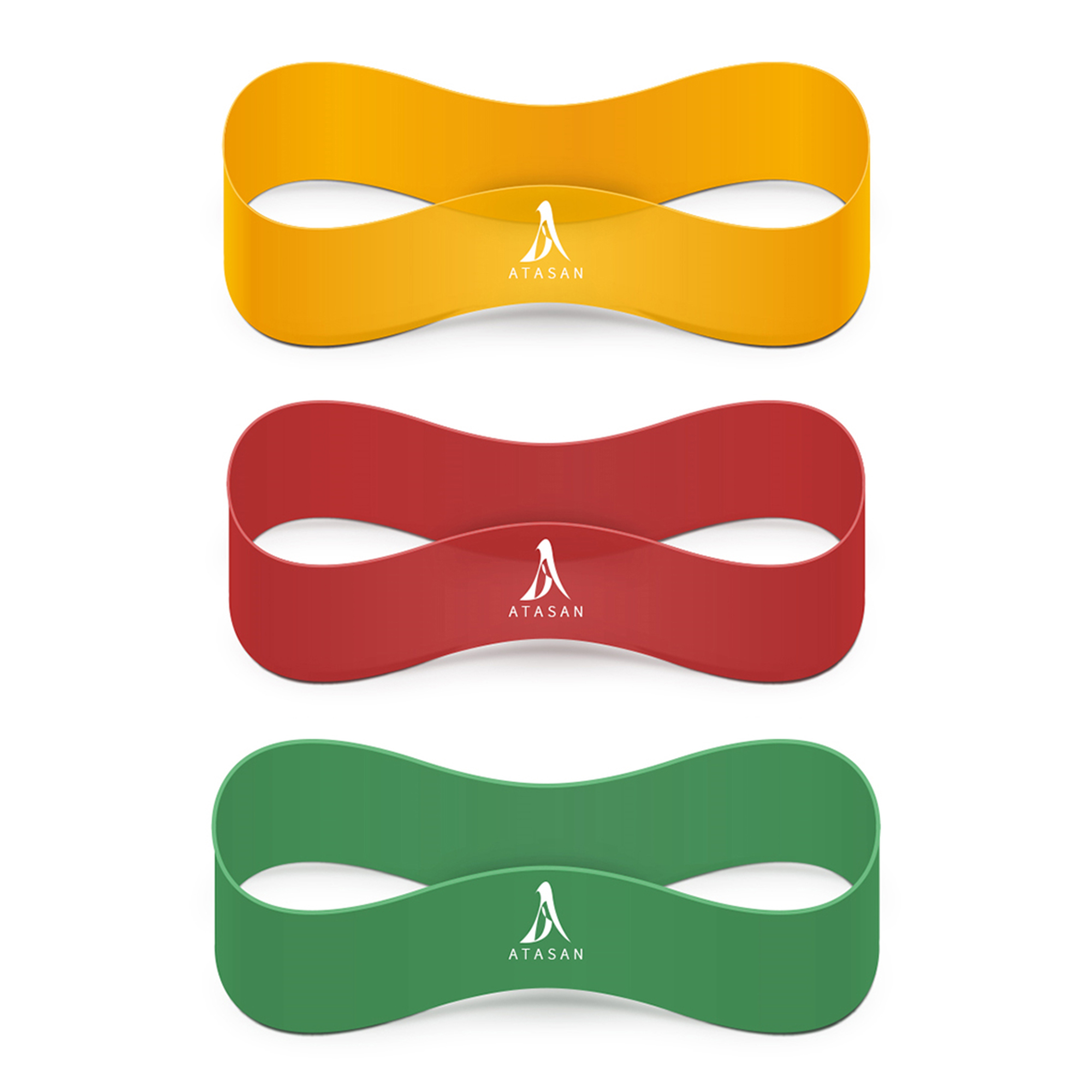 아따산 루프밴드 3종 콤보팩, YELLOW, RED, GREEN, 1개 18,000원