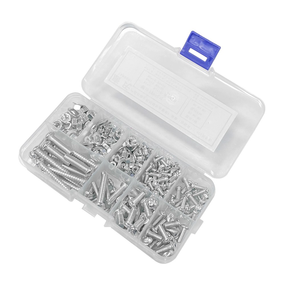 JK 볼트 너트 나사 13종 세트 M3-M5 십자 둥근머리 나사 피스 육각너트 평와샤 와셔 8,700원