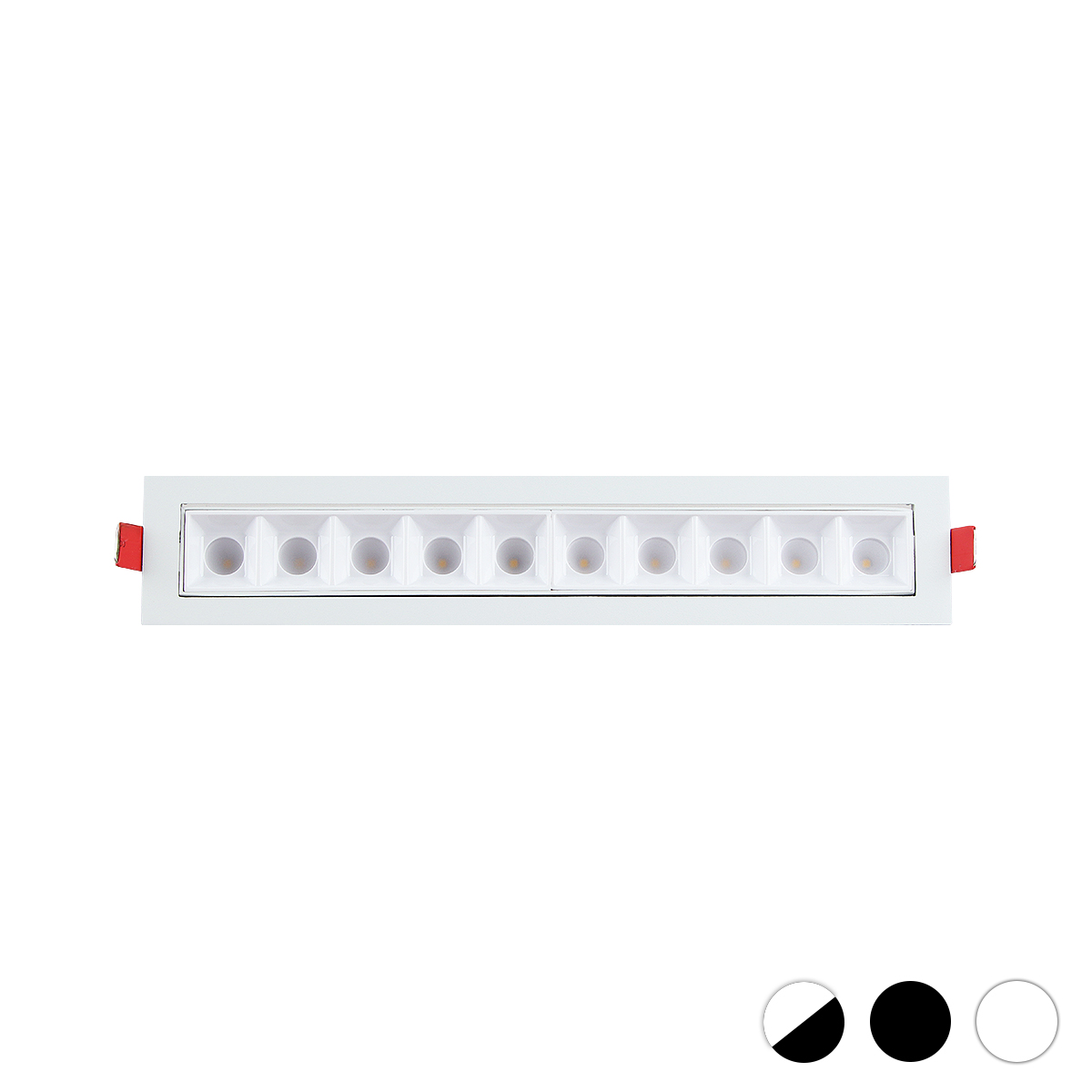 동성 더쎈 SSEN LUX 사각 멀티 매입등 마그네틱 직사각 매입 각도조절 자스민 10구 20W VER-2 39,710원