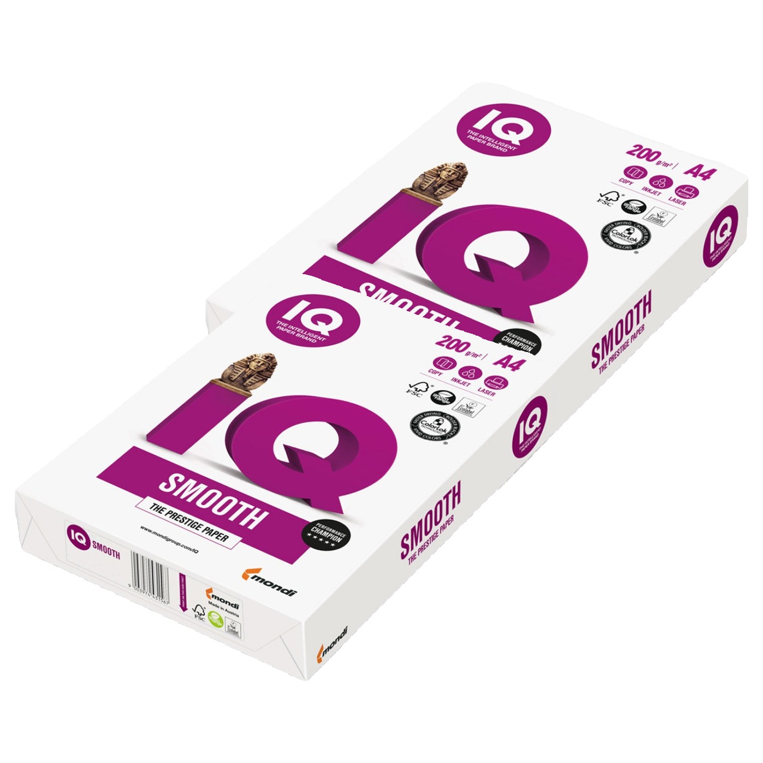 몬디 IQ SMOOTH  ColorLok 높은평활 정밀평탄 복사용지 200g 33,400원