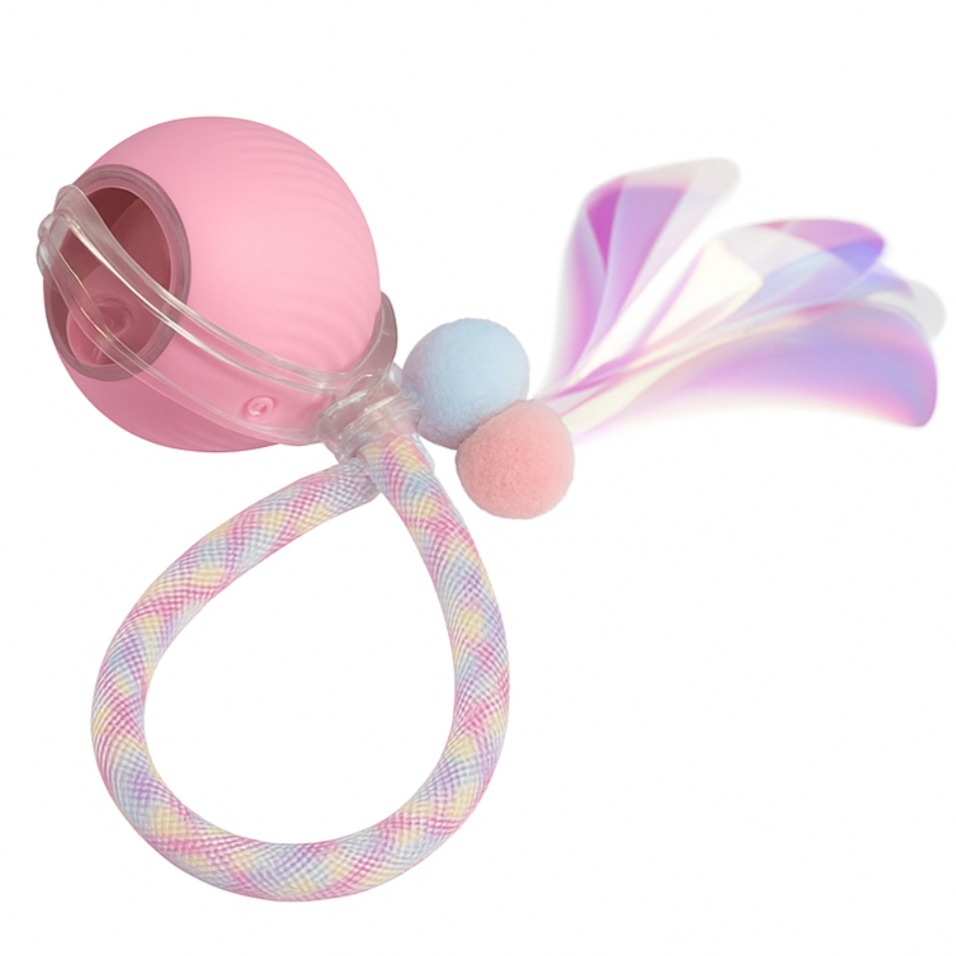 MAAH 고양이 자동 움직이는 장난감 쥐잡기 스마트 파스텔 볼, 파스텔핑크, 1개, SCB-12 9,300원