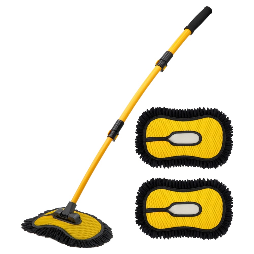 에이스피드 차량용 착 세차밀대 브러시 AP10 + 추가 걸레 2p 세트, 혼합색상, 1개 32,730원