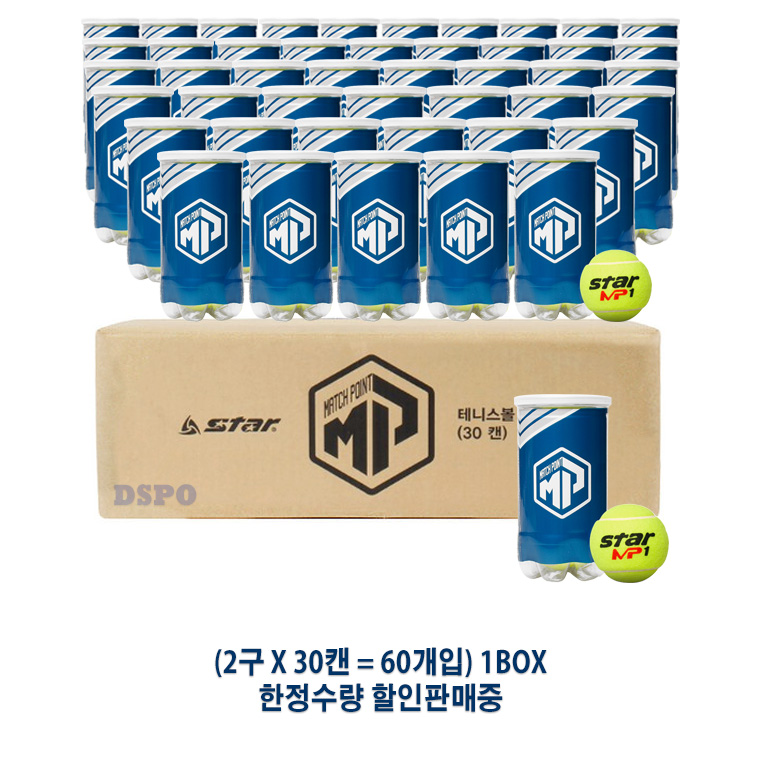 스타스포츠 메이져투어 시합구 BOX 테니스공 30캔 60개입, 단품, 30개 110,000원