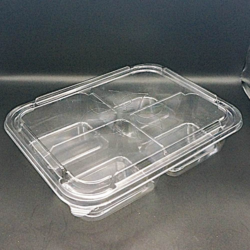 사각샐러드용기 사각용기 샐러드용기 샐러드 반반용기 4칸샐러드 4칸찬 찬용기 TY 24195 2칸 4칸 투명 pet 400개 set, 400개 126,500원