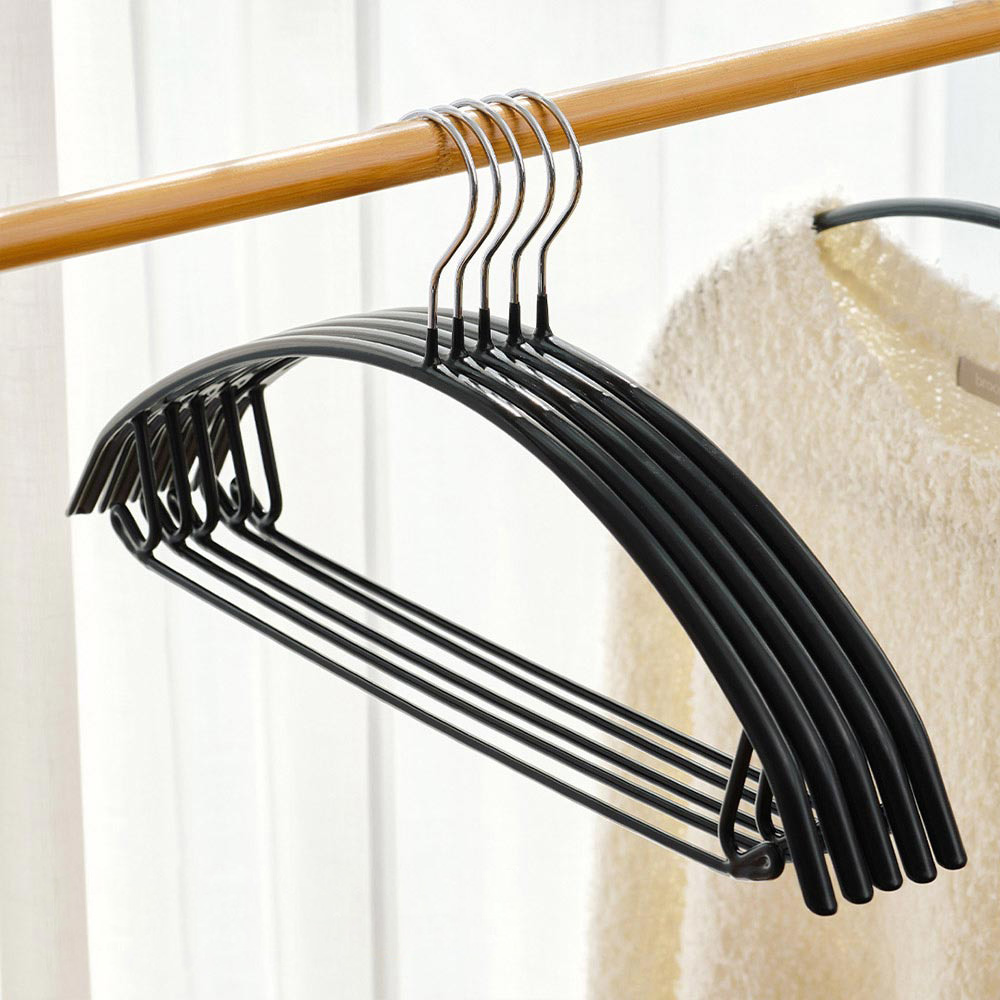 살림의기술 어깨뿔방지 논슬립 스틸 옷걸이, 블랙, 10개 8,900원