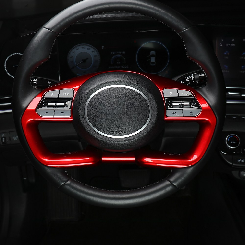 유투카 호환 아반떼 CN7 핸들 프레임 커버 카본 몰딩 차량 튜닝 용품 기스방지 38,500원