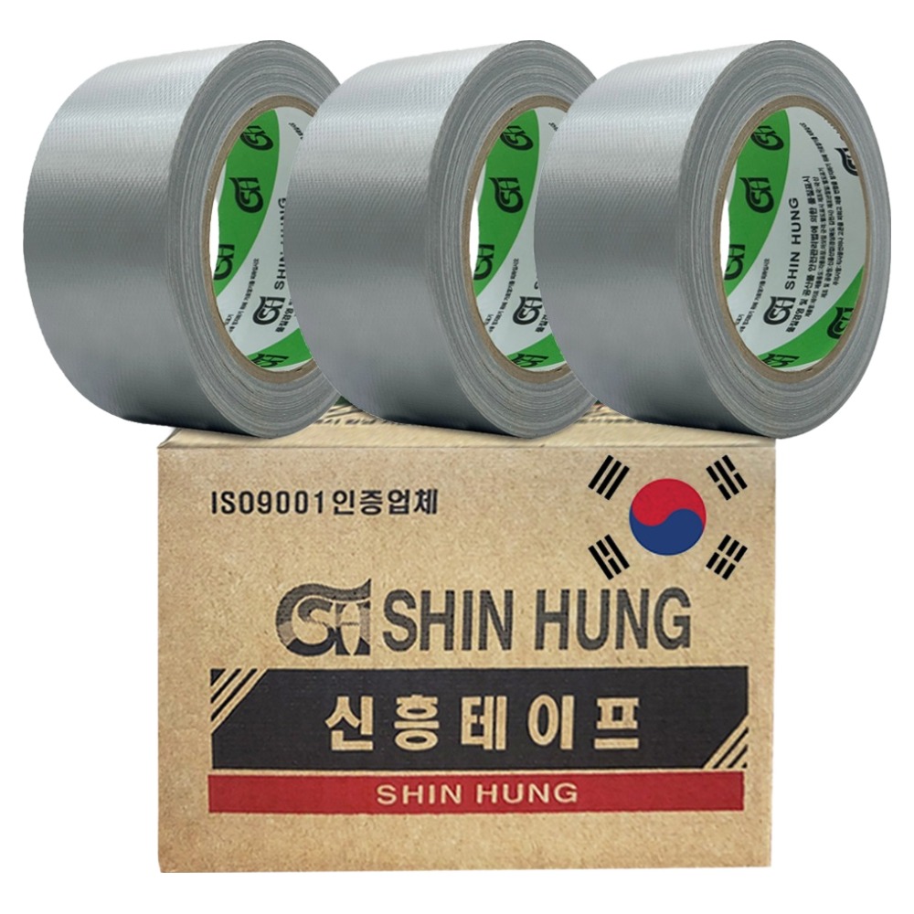 신흥 국산 대용량 라바 청면테이프 48mm X 25M 은색 8,400원