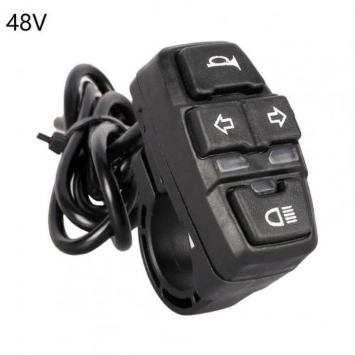 전기 자전거용 라이트 혼 방향 지시등 버튼 DK336 제어 스위치 IPX4 방수 PP 직접 교체 36V 3 in 1 19,100원