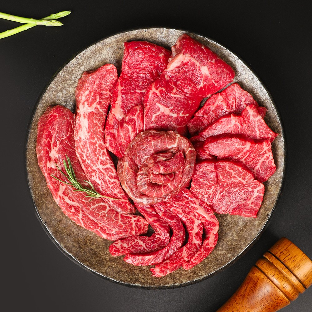 육즙가득 마장동 1등급 소고기 등심세트, 1세트, 1.2kg 83,000원