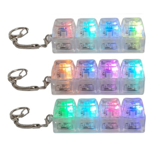 4구 레인보우 LED 딸깍이 1+1 색상중복없음 불빛 딸깍이 키링 기계식 키보드 테트리스 자판기 피젯 딸깍이 9,900원