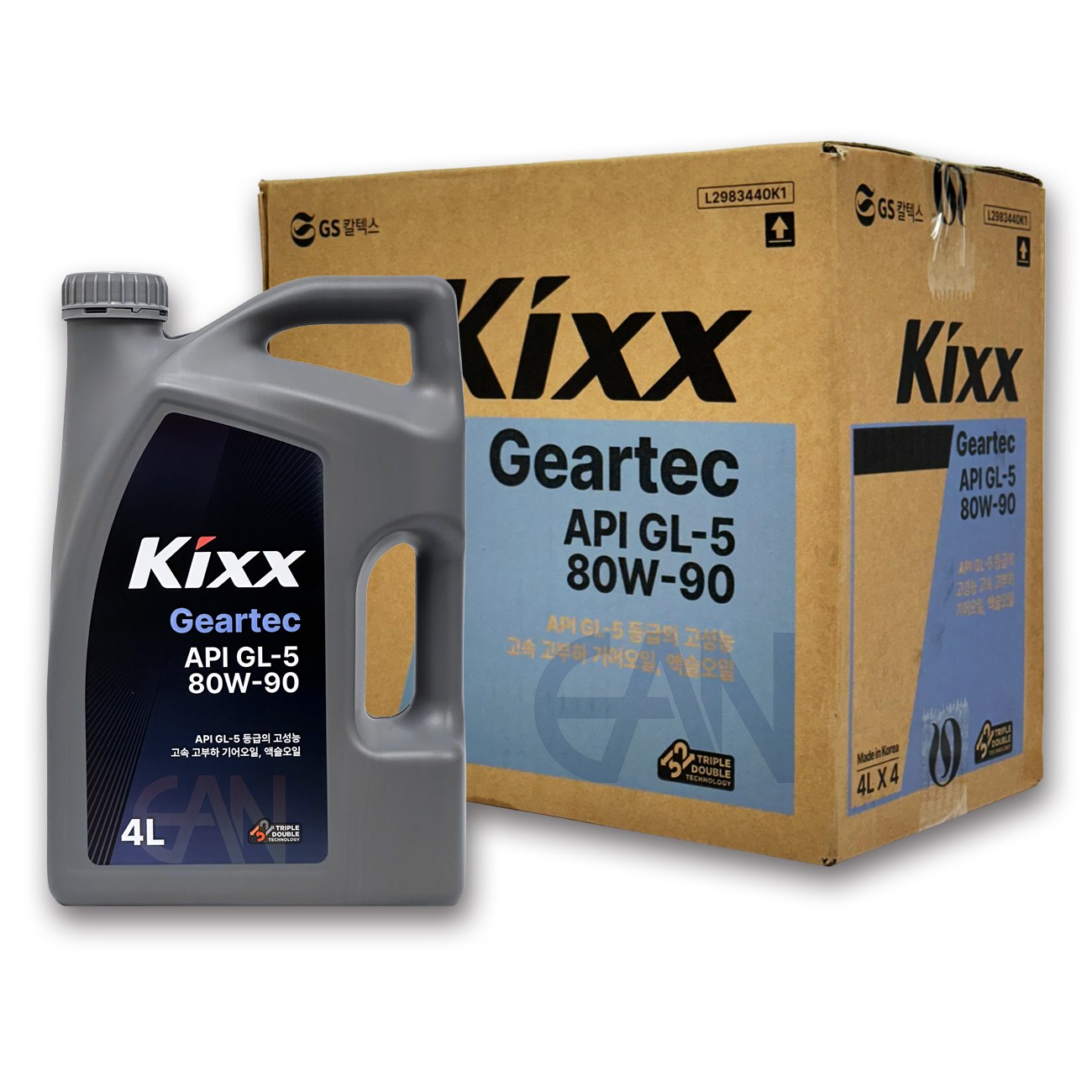킥스 KIXX Geartec GL-5 80W-90 4L 기어오일, 2개, Geartec GL-5 80W90 4L 64,000원