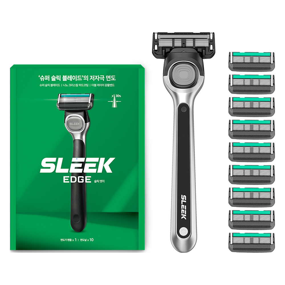 도루코 슬릭 엣지 면도기, 면도기핸들 (1P) + 면도날 (10P), 1개 33,900원