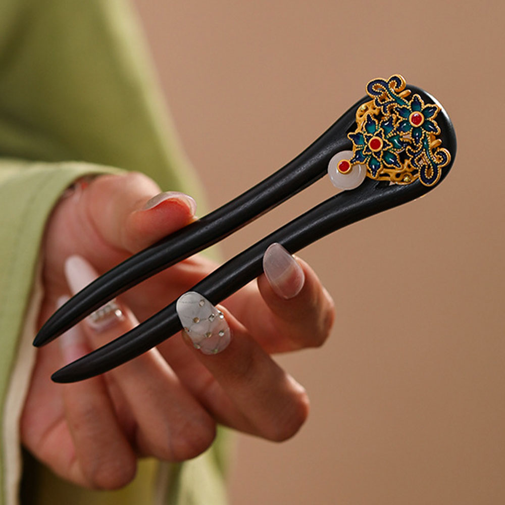 [HANNAL] 수공예 고급 U자형 전통 한복머리장식 비녀 17,900원