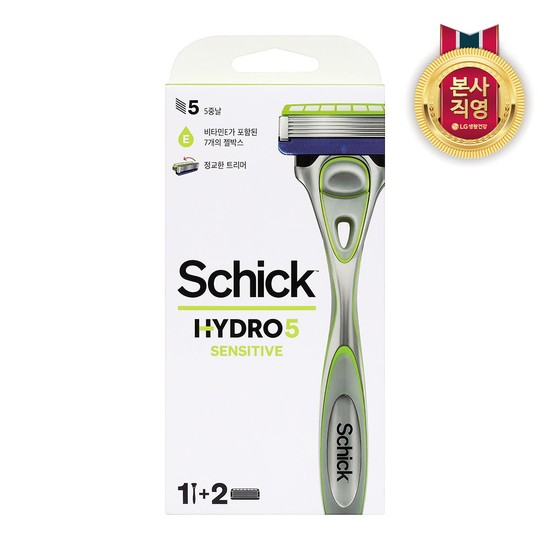 쉬크 하이드로5 베이직센서티브 면도기+날2입 14,790원