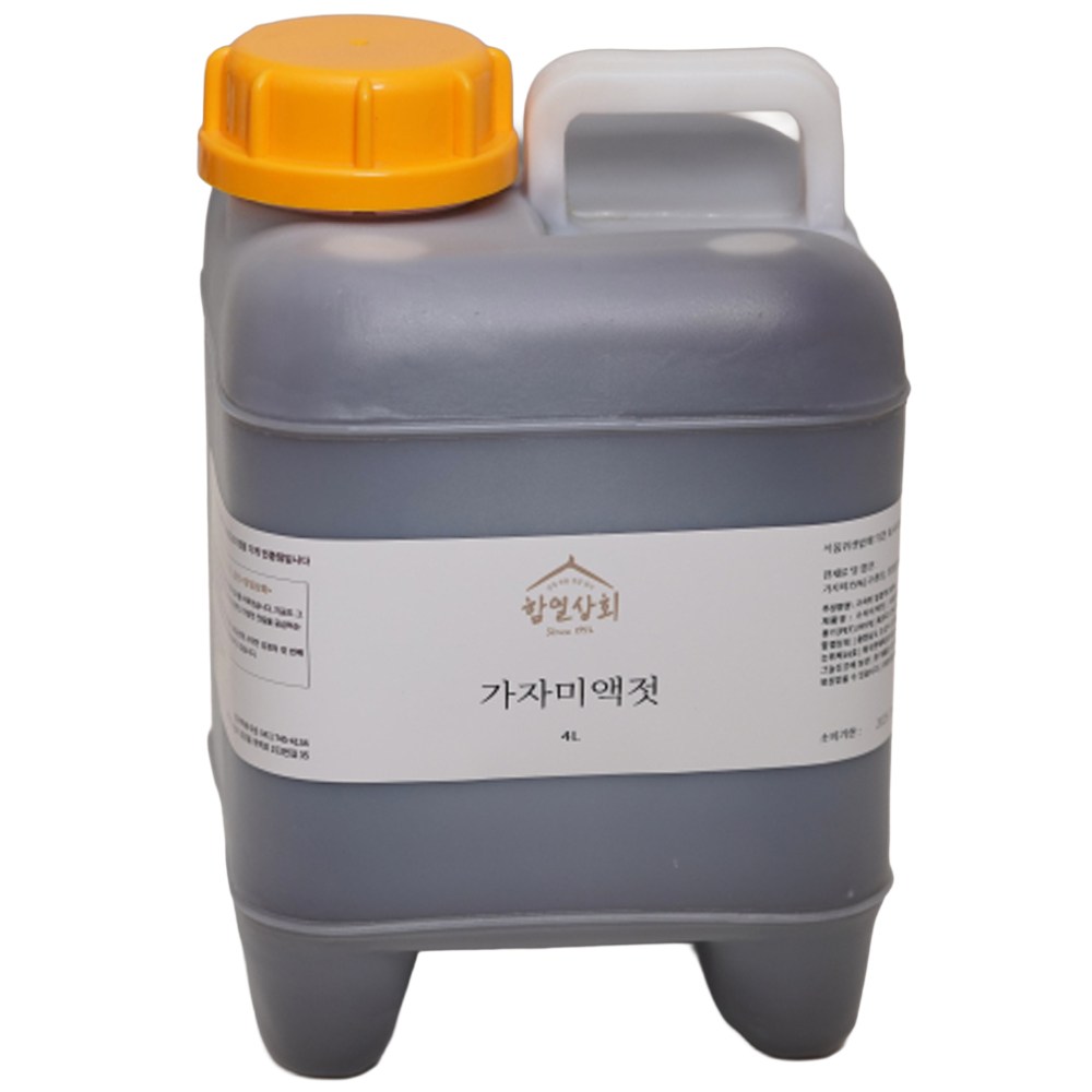 강경 함열상회 국내산 가자미액젓 4L 청정 천일염 젓갈 액젓, 1개, 4L 38,900원
