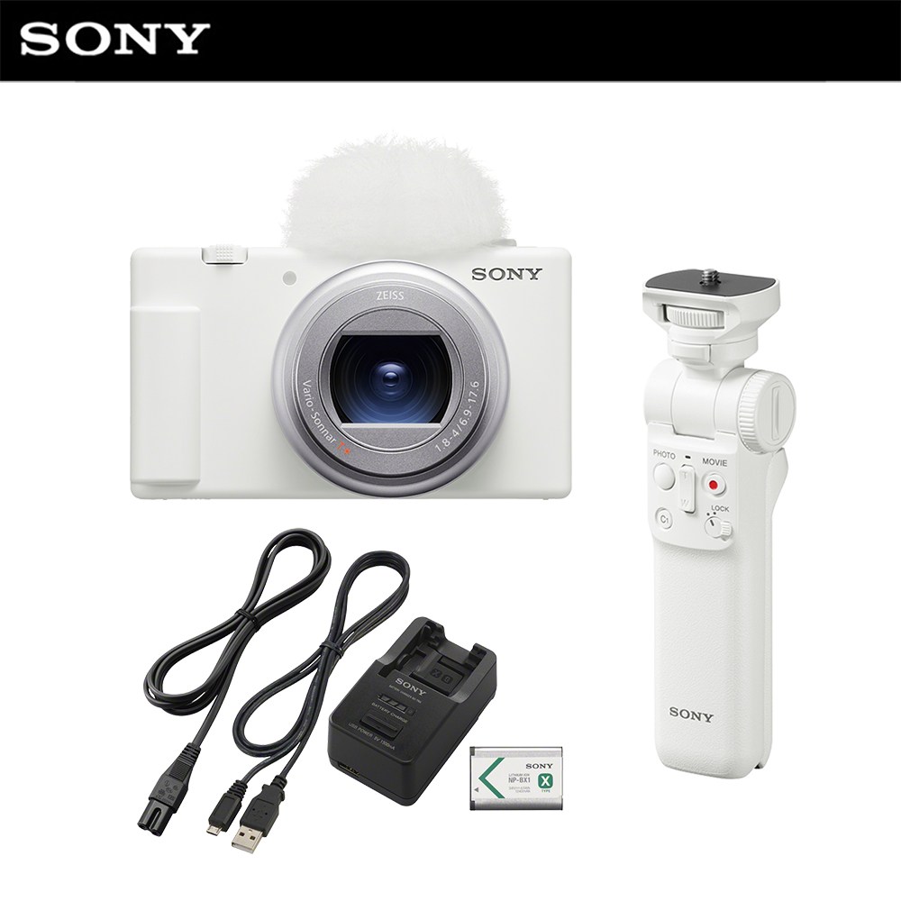 소니 공식대리점 카메라 ZV-1M2 화이트 + GP-VPT2BT + ACC-TRBX (유투브  브이로그 디지털) 1,239,000원