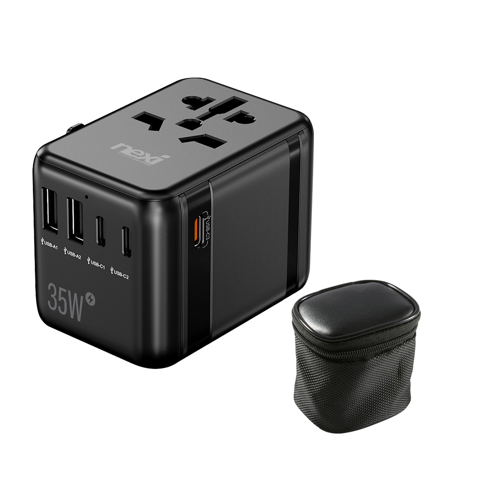 넥시 5포트 35W 고속충전 해외 여행용 멀티 어댑터 NX-TA661, 1개 30,400원