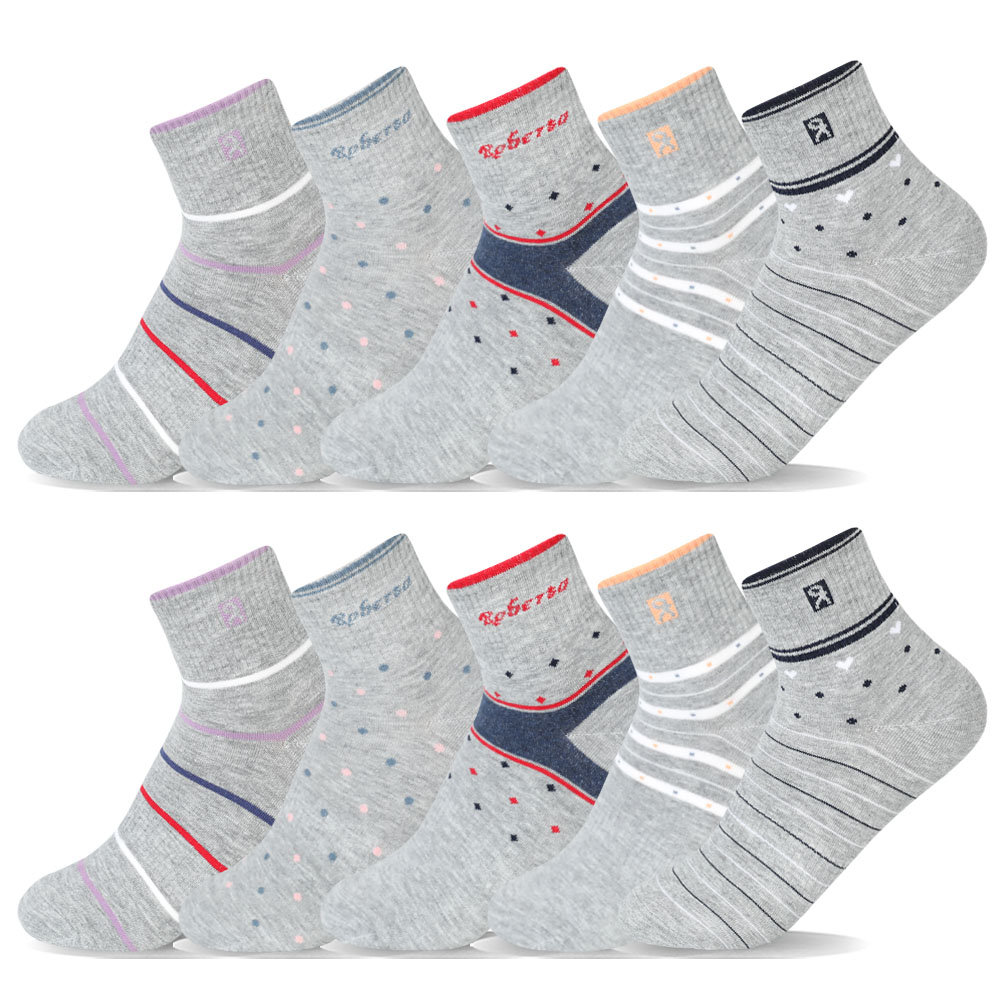 10켤레 로베르토 스포츠 논쿠션 중목 양말 여성용 국산고품질 11,900원
