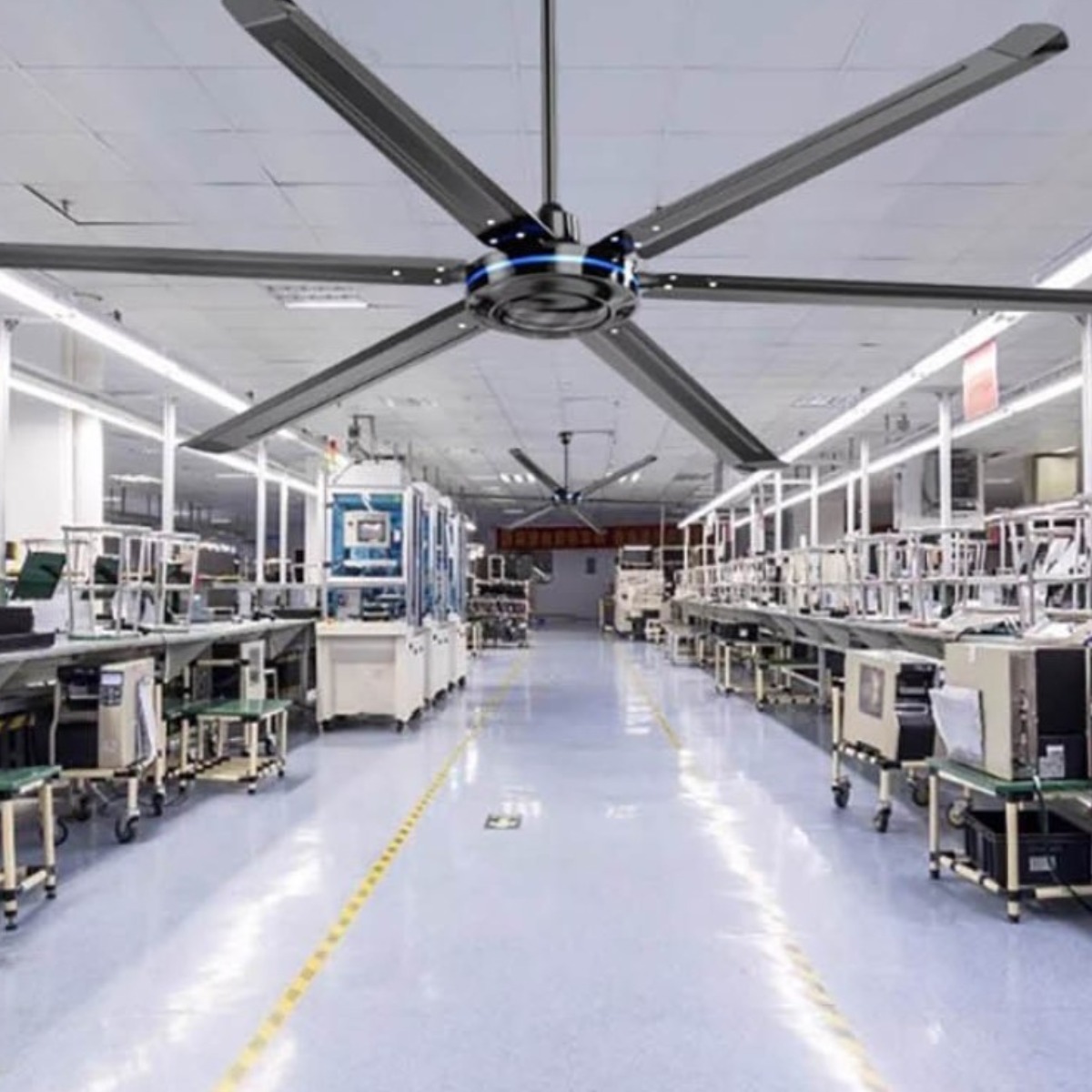 석일기계 대형 실링팬 2미터 산업용 공장 물류 창고 천장 선풍기 5단 초강력 서큘레이터, 블랙 160,000원