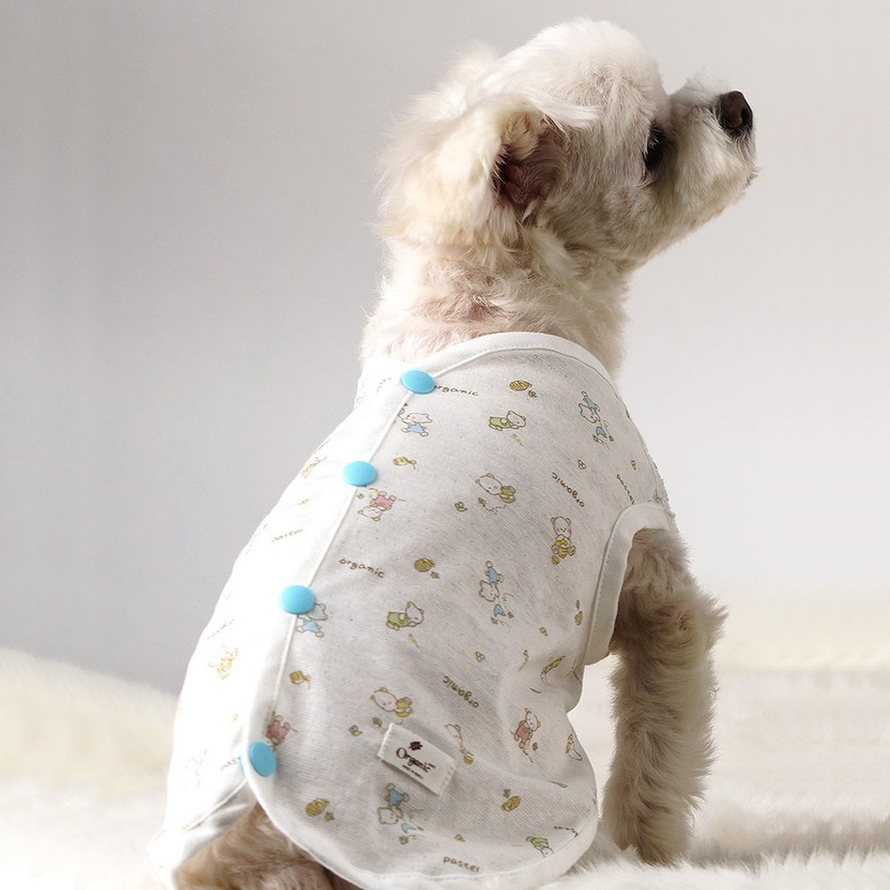 강아지옷 국내산 오가닉싱글조끼 실내복XS-6XL 10,900원