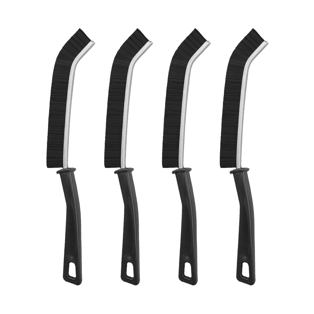 2+2 이지유 초슬림 강력모 틈새 브러쉬 청소솔 다용도 욕실 주방 세척솔 줄눈 타일 청소, 4개, 블랙그레이 4,900원