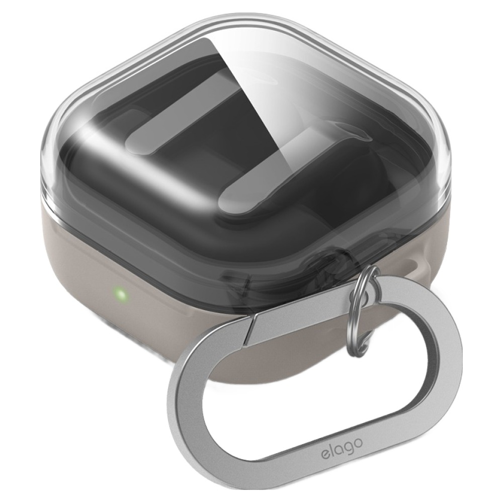 엘라고 갤럭시 버즈4 프로 듀오 행 케이스, 갤럭시 버즈4 / 버즈4 프로, 투명스톤, 1개 14,900원