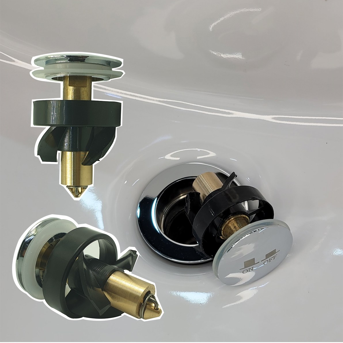 봄봄 세면대마개 자동폽옵 물마개 교체 팝업 세면기마개 똑딱이마개 세면기 자동펍업 셀프교체 5,360원