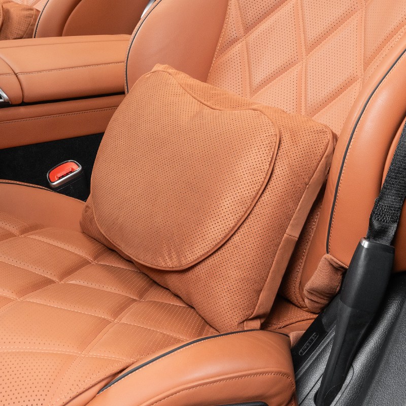 차량용 목쿠션 허리쿠션 프리미엄 스웨이드 누벅 듀얼 레이어 고탄성 메모리폼 숨쉬는 타공 원단 목 보호 쿠션 사계절 공용 통기성 타공 자동차 시트 등받이 쿠션 21,900원