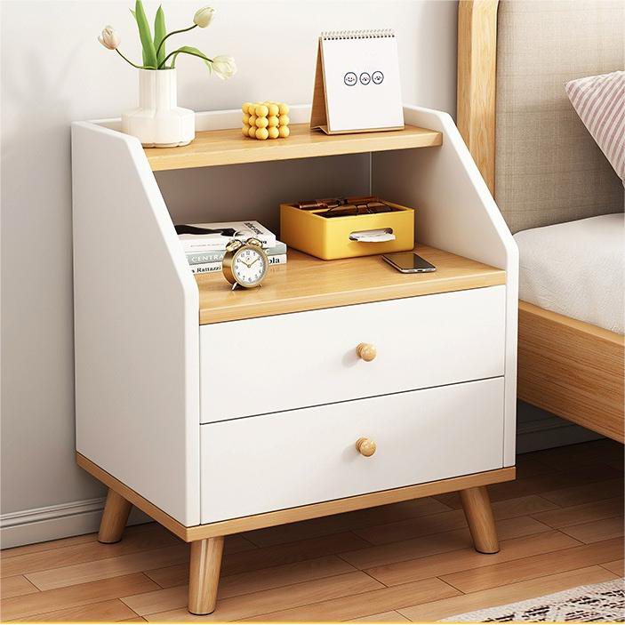 Kurua 침대 협탁 원목 2단 서랍장 수납장 발통형 거실 쇼파 침실 38,800원