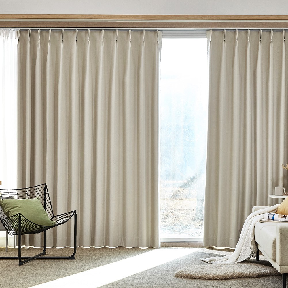 모던하우스 슬리피 라이트 100%암막 나비주름 긴창문커튼 220x235 크림베이지 2p-BL3626016 99,070원