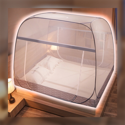 더 어울림 원터치 사각 패밀리 모기장 텐트 침대, 단일 색상 39,800원