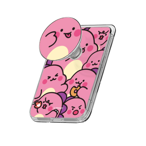 트라이코지 공룡 글로시 그립 스마트톡 마그네틱 카드지갑 거치대(맥세이프 호환), 리틀티노와글와글_핑크, 1개 19,800원