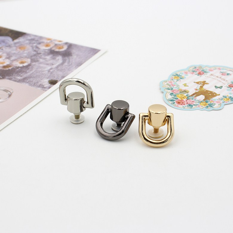 나사형 디링 가방옆고리 와샤포함, 1개, 블랙실버 850원