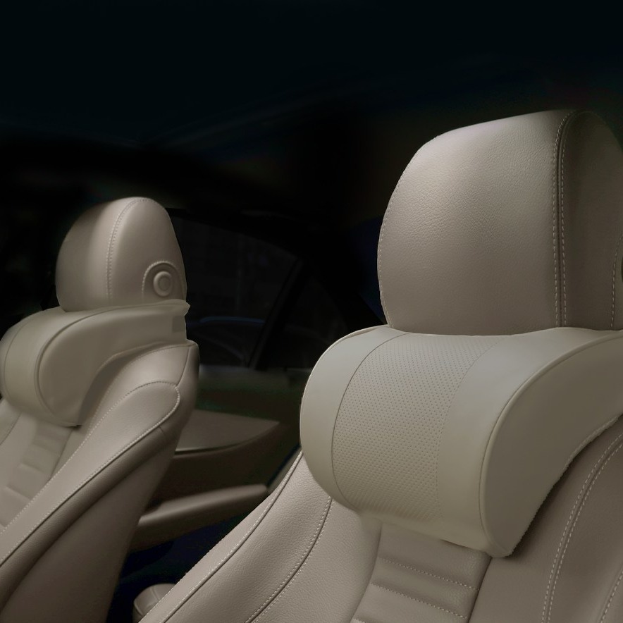 엔칸타 세이프레더넥 가죽 메모리폼 차량용 목쿠션, 2개, 코튼베이지 25,800원