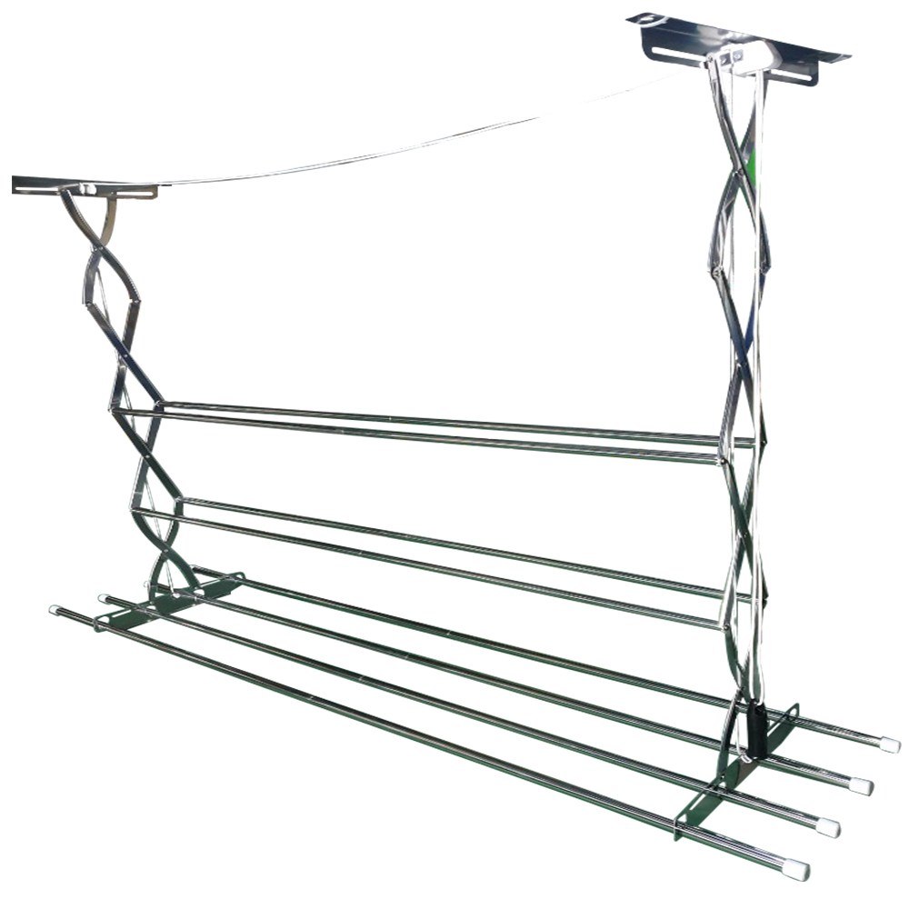 세양아트 2단 3단 상단봉 천장건조대 올 스텐 반자동 베란다 창고 천정 빨래건조대, 실버 70,690원