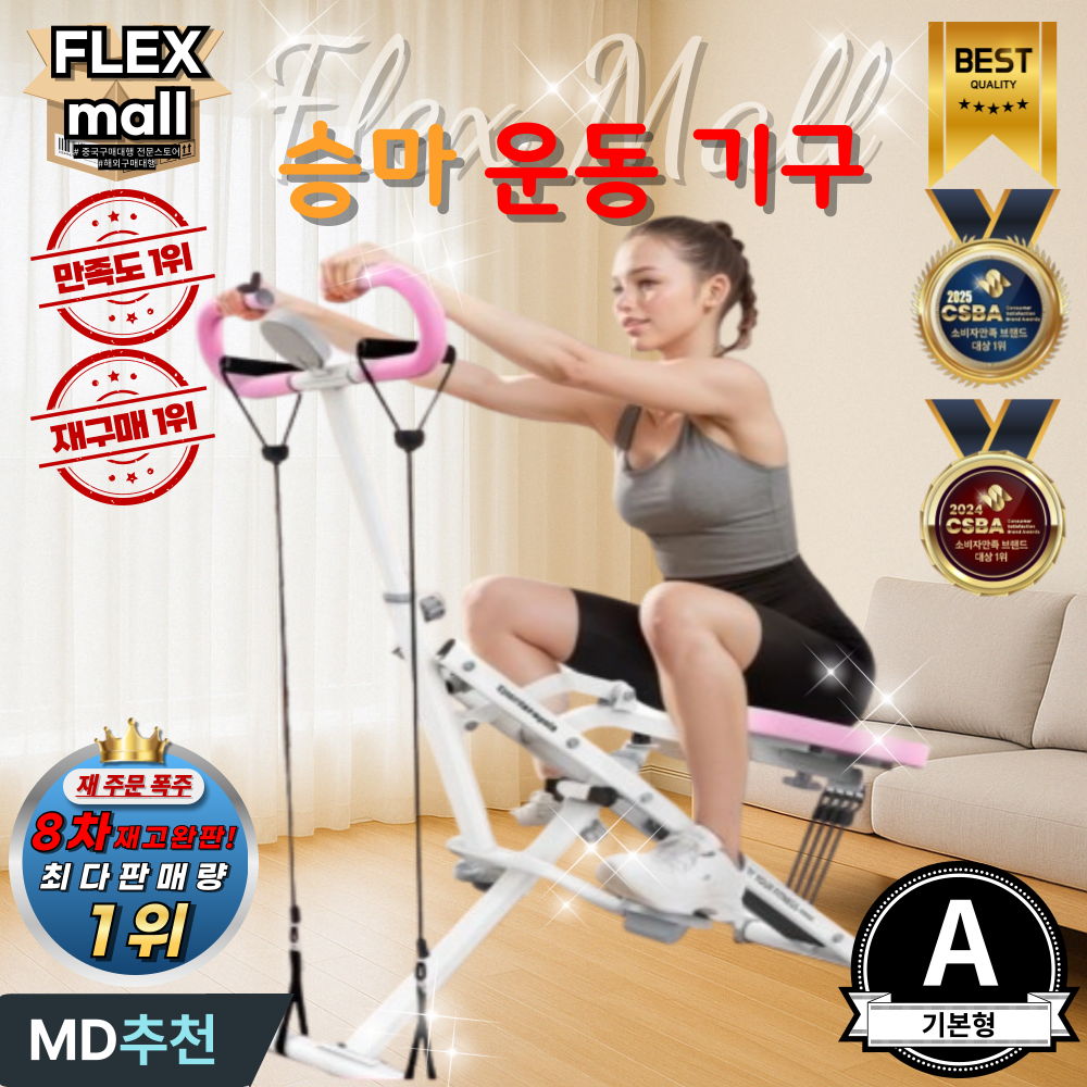 플렉스몰 승마운동기구 말타기 로잉머신 실내 홈트 다이어트 복근 뱃살 코어 가정용 전신운동기구 125,000원